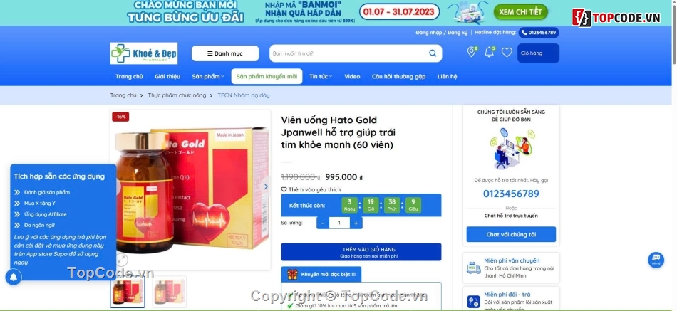 Website bán hàng,chuẩn seo,thuốc,nhà thuốc